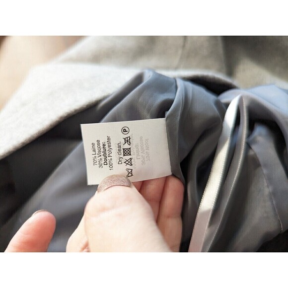 J Crew Wool Blend Skirt Women's Size 0 Gray Pencil Knee Length - Picture 9 of 10